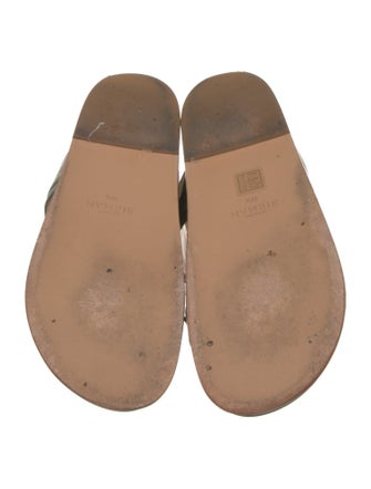 Alexandre Birman Leather Bow Accents Slingback Sandals