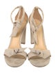 Alexandre Birman Canvas Animal Print Sandals