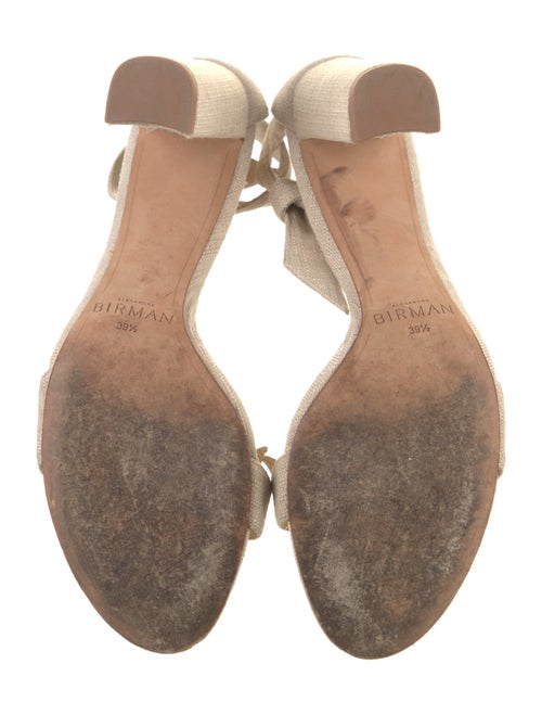 Alexandre Birman Canvas Animal Print Sandals