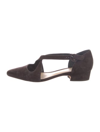 Alexandre Birman Suede T-Strap Pumps