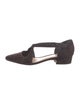 Alexandre Birman Suede T-Strap Pumps