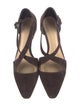 Alexandre Birman Suede T-Strap Pumps