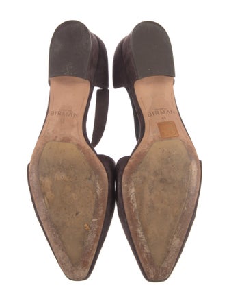 Alexandre Birman Suede T-Strap Pumps