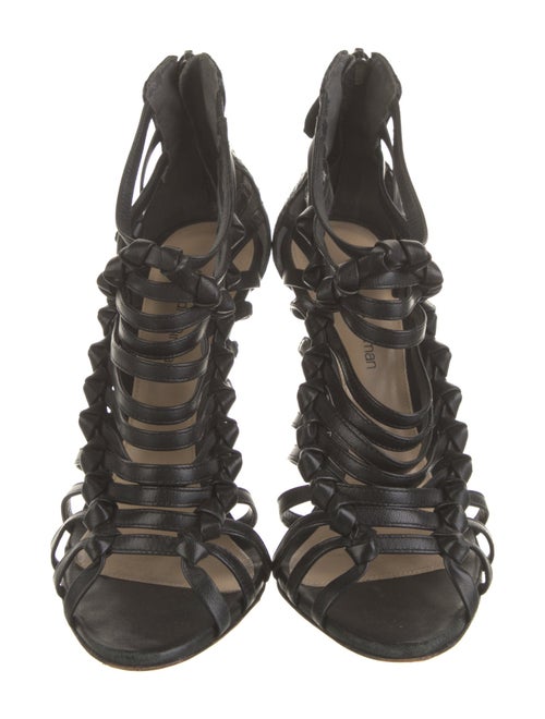 Alexandre Birman Leather Braided Accents Gladiator Sandals