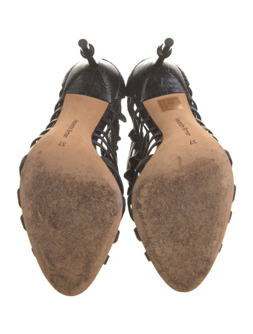 Alexandre Birman Leather Braided Accents Gladiator Sandals