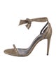 Alexandre Birman Animal Print Bow Accents Sandals