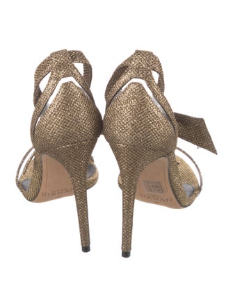 Alexandre Birman Animal Print Bow Accents Sandals