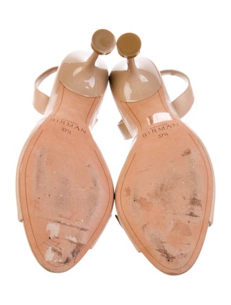 Alexandre Birman Leather Bow Accents Slingback Sandals