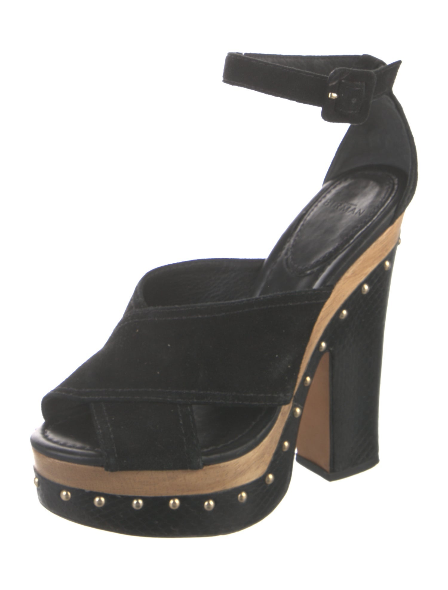 Alexandre Birman GG Embossed Suede D'Orsay Pumps