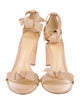 Alexandre Birman Leather Bow Accents Sandals