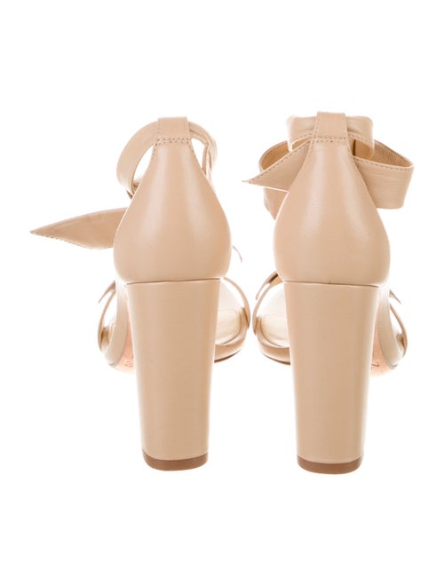 Alexandre Birman Leather Bow Accents Sandals