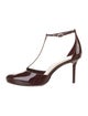 Alexandre Birman Leather T-Strap Pumps