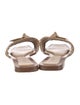 Alexandre Birman Leather Bow Accents Slides