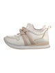 Alexandre Birman Leather Lasercut Accents Athletic Sneakers