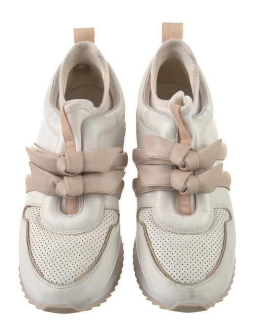 Alexandre Birman Leather Lasercut Accents Athletic Sneakers