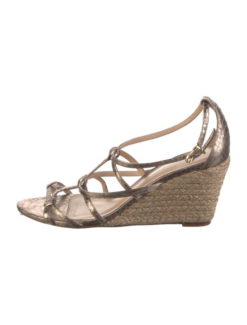 Alexandre Birman Snakeskin Gladiator Sandals