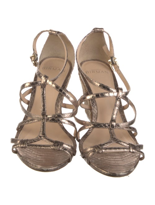 Alexandre Birman Snakeskin Gladiator Sandals