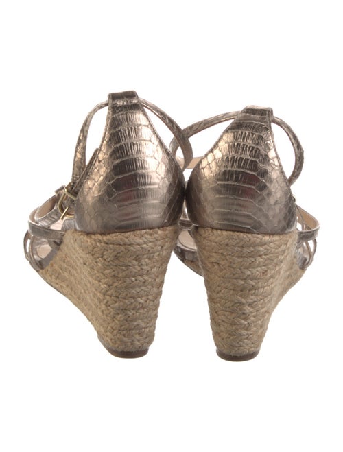 Alexandre Birman Snakeskin Gladiator Sandals