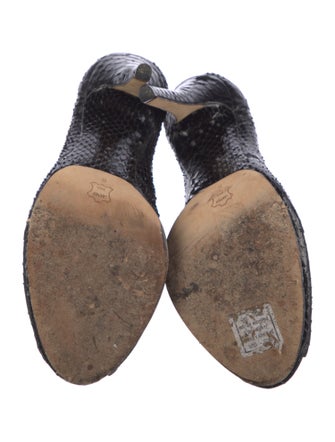 Alexandre Birman Python Animal Print Pumps