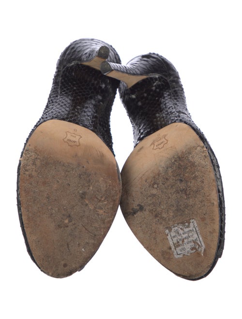 Alexandre Birman Python Animal Print Pumps