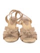 Alexandre Birman Leather Bow Accents Espadrilles
