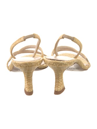 Alexandre Birman Raffia Slingback Sandals