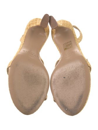 Alexandre Birman Raffia Slingback Sandals