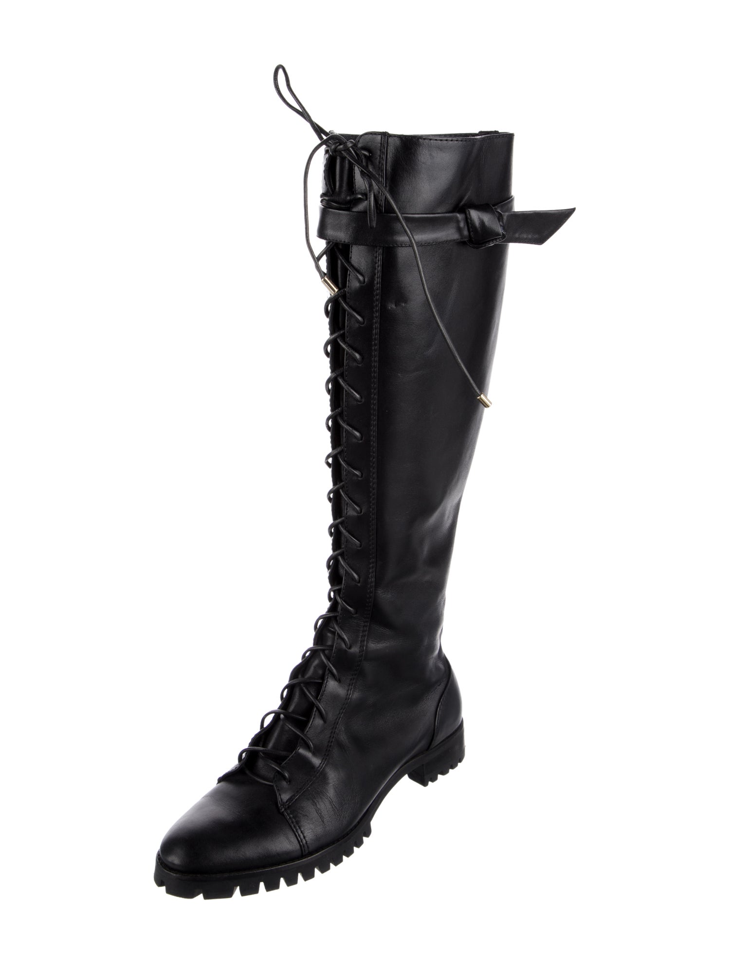 Alexandre Birman Leather Combat Boots