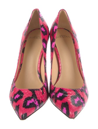 Alexandre Birman Snakeskin Animal Print Pumps
