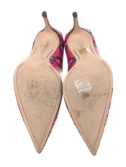 Alexandre Birman Snakeskin Animal Print Pumps