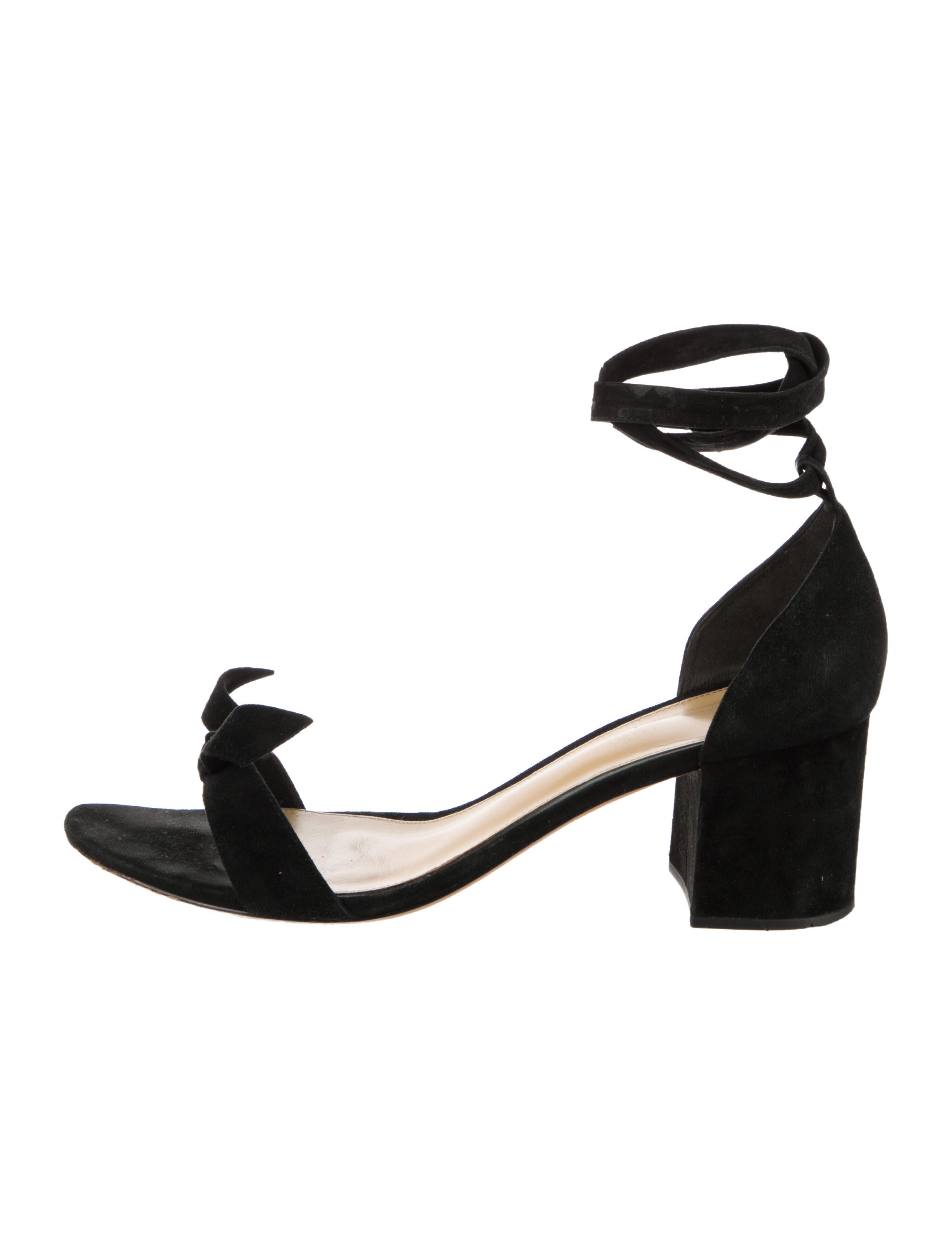 Alexandre Birman Suede Bow Accents Sandals