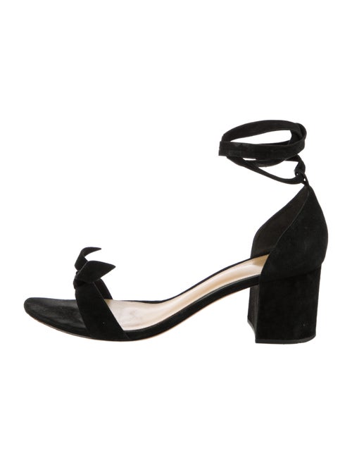 Alexandre Birman Suede Bow Accents Sandals