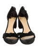 Alexandre Birman Suede Bow Accents Sandals