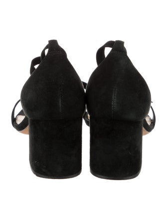 Alexandre Birman Suede Bow Accents Sandals