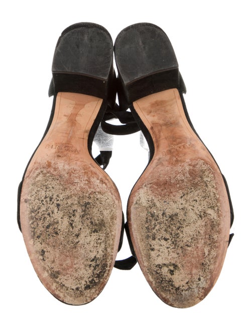 Alexandre Birman Suede Bow Accents Sandals