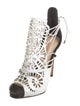 Alexandre Birman Snakeskin Patterned D'Orsay Pumps