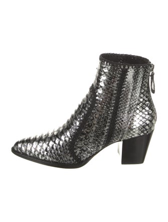 Alexandre Birman Snakeskin Animal Print Boots