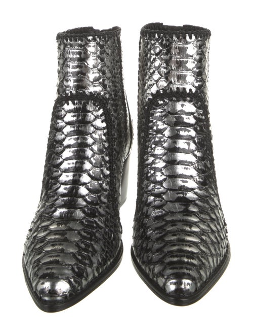 Alexandre Birman Snakeskin Animal Print Boots