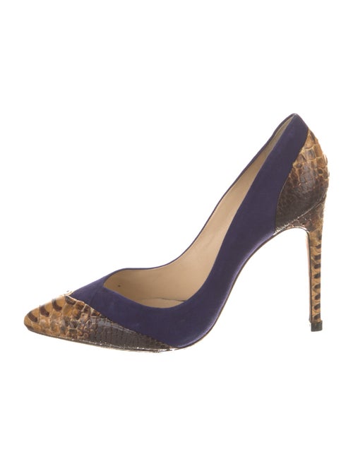 Alexandre Birman Suede Animal Print Pumps