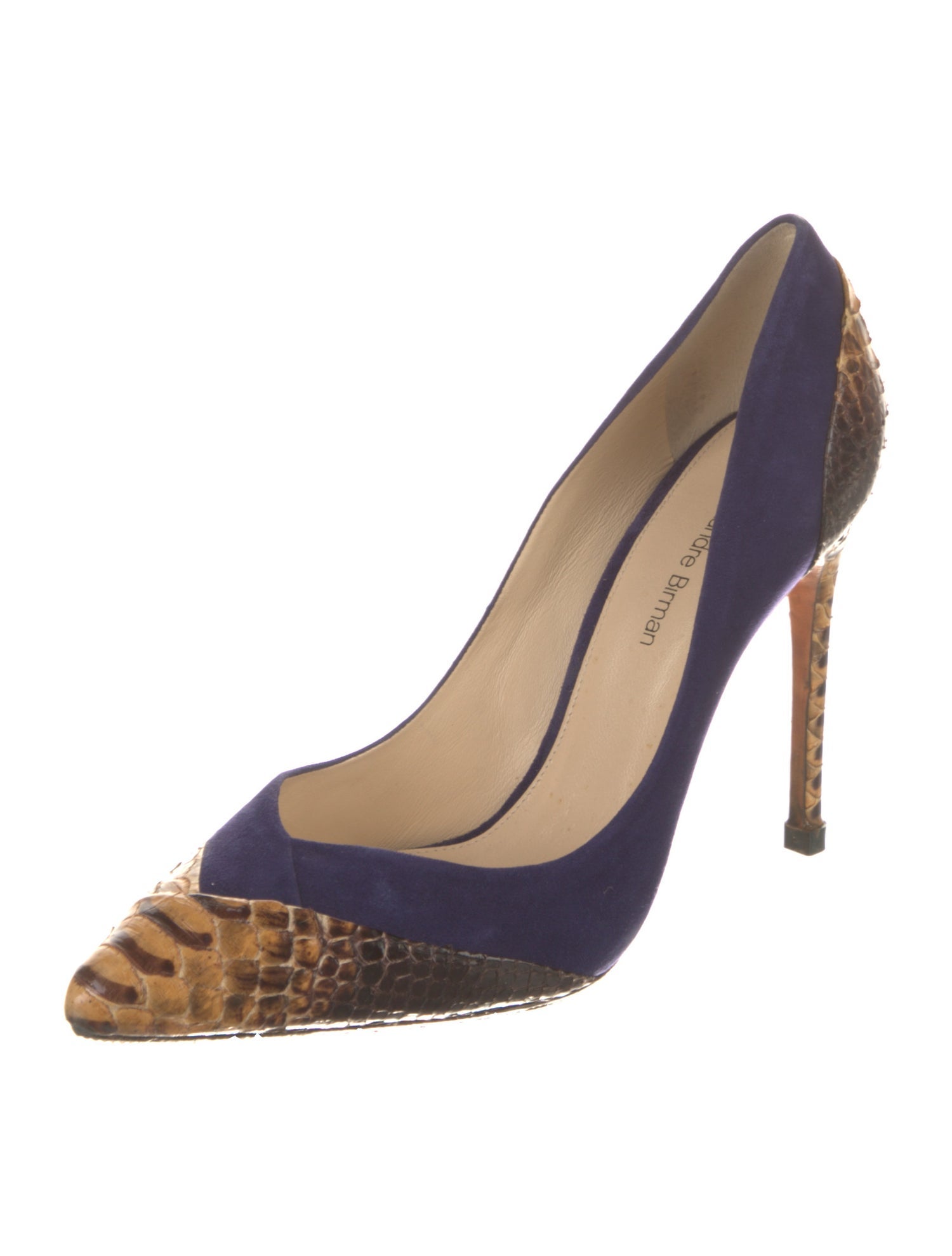 Alexandre Birman Suede Animal Print Pumps