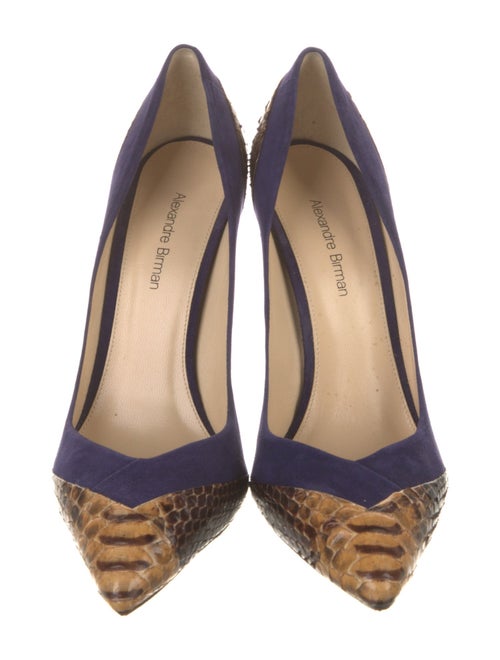 Alexandre Birman Suede Animal Print Pumps