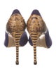 Alexandre Birman Suede Animal Print Pumps