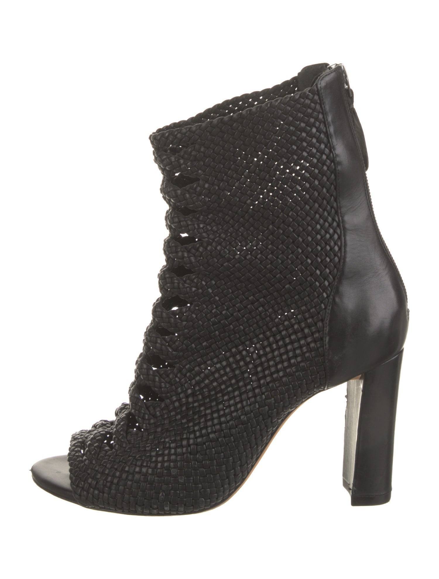 Alexandre Birman Leather Braided Accents Lace-Up Boots