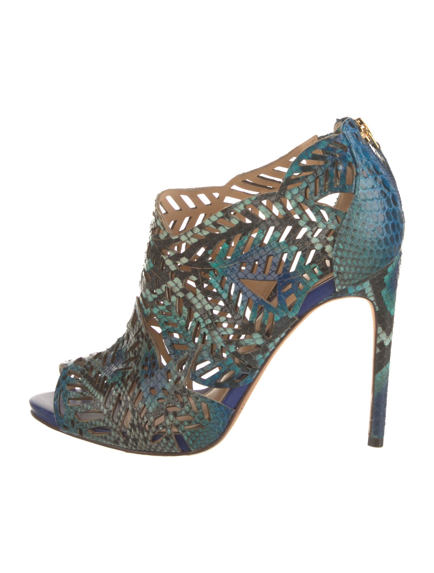 Alexandre Birman Snakeskin Animal Print Boots