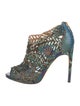 Alexandre Birman Snakeskin Animal Print Boots