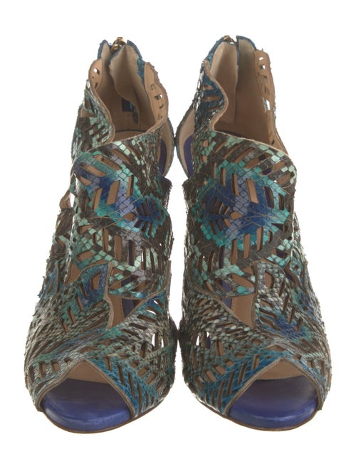 Alexandre Birman Snakeskin Animal Print Boots