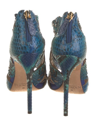 Alexandre Birman Snakeskin Animal Print Boots