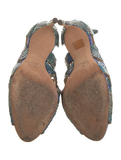 Alexandre Birman Snakeskin Animal Print Boots