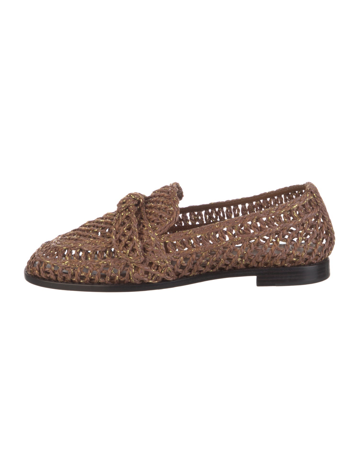 Alexandre Birman Raffia Loafers