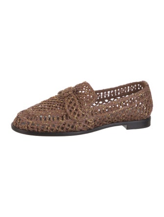 Alexandre Birman Raffia Loafers